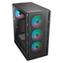 Gabinete Gamer Cougar MX600, Mid Tower, RGB, ATX, Lateral em Vidro Temperado, com 4 Fans, Preto - 382GA50.0001