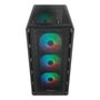 Gabinete Gamer Cougar MX600, Mid Tower, RGB, ATX, Lateral em Vidro Temperado, com 4 Fans, Preto - 382GA50.0001