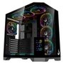 Gabinete Gamer Rise Mode Zeus Glass Screen 02, Mid Tower, ATX, Display 3.5, Lateral e Frontal em Vidro, Preto - RM-CA-ZES-02-FB
