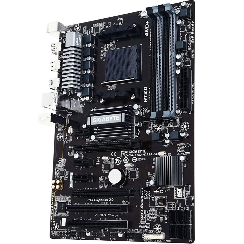 Placa-Mãe Gigabyte GA-970A-DS3P FX, AMD AM3+, ATX, DDR3 Placa-Mãe Gigabyte GA-970A-DS3P FX, AMD AM3+, ATX, DDR3