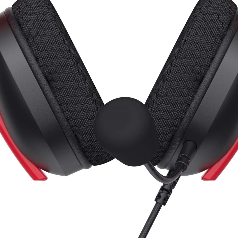 Headset Gamer Havit Fuxi H5D, RGB, Drivers de 50mm, P3, Multiplataforma, Preto e Vermelho - Fuxi-H5D Black/Red