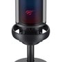 Microfone Gamer Havit GK50, RGB, Cardioide, Conexão USB-C, com Suporte, Preto - GK50 Pro Live
