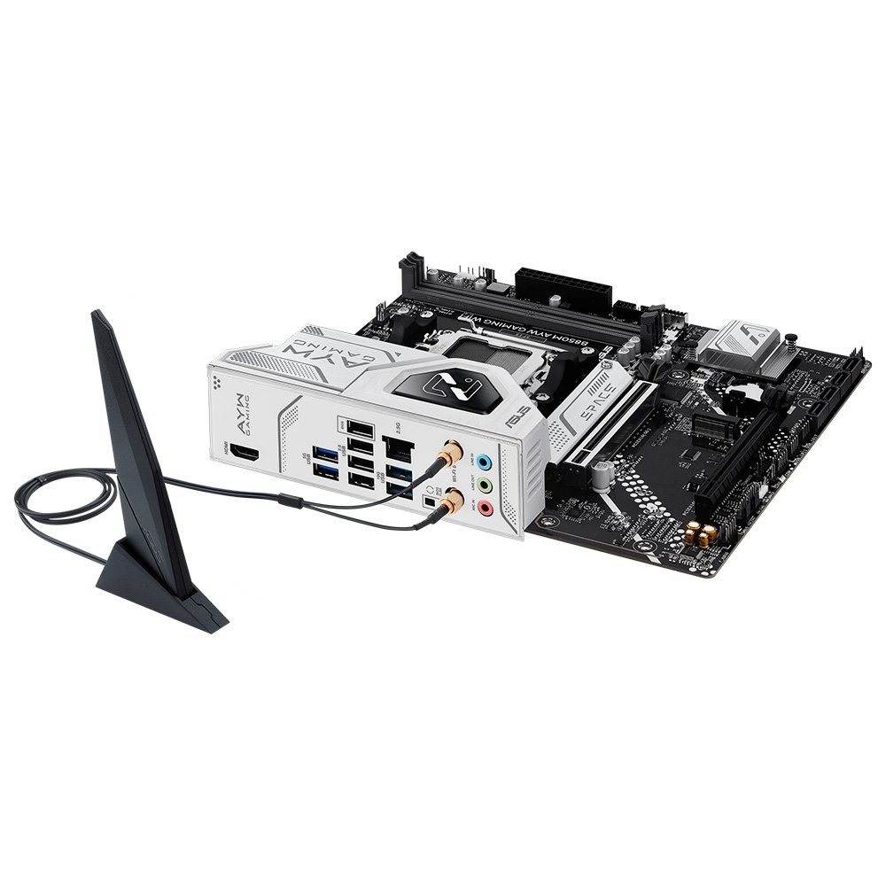 Placa-Mãe ASUS B850M AYW GAMING WIFI, AMD AM5, mATX, DDR5, Wi-Fi 6, Preto - 90MB1LW0-M0EAY0 Placa-Mãe ASUS B850M AYW GAMING WIFI, AMD AM5, mATX, DDR5, Wi-Fi 6, Preto - 90MB1LW0-M0EAY0