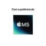 MacBook Pro de 14", M5, CPU de 10 núcleos, GPU de 10 núcleos, 16GB RAM, SSD 1TB, Prateado - MDE54BZ/A