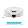 Robô Aspirador e passa pano KABUM! smart K4000, Base Autolimpante, MOP Duplo Extensível, IA, 20000PA, 127V, Branco - KSAR400010BR