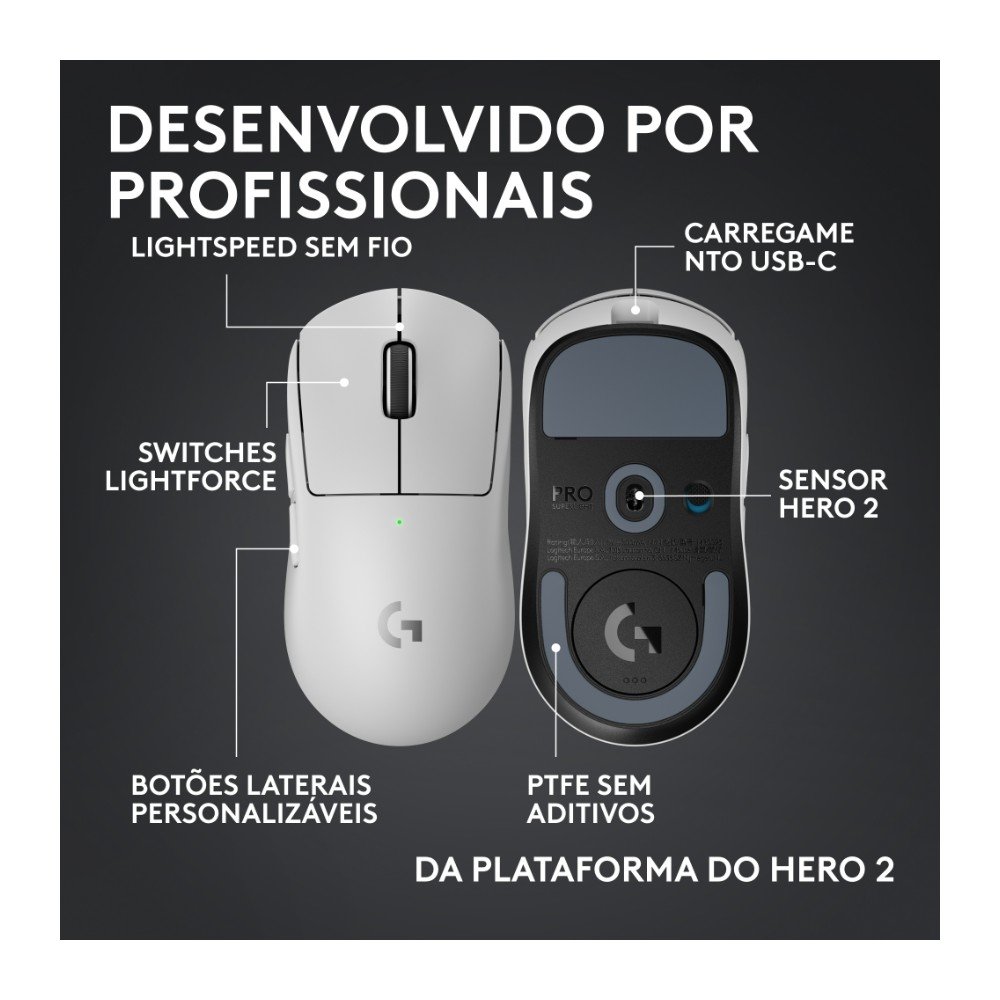 Logitech GPROX SUPERLIGHT 2c ホワイト PRO X SUPERLIGHT 2c ワイヤレスゲーミングマウス | ロジクール G