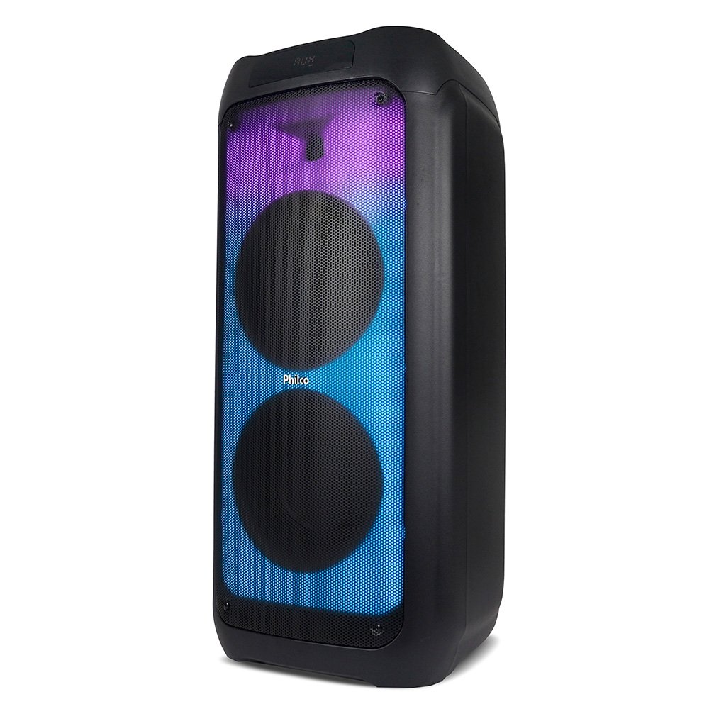 Caixa de Som Acústica Philco PCX10101, 2000W RMS, Bateria Interna (até 20h), Bluetooth e TWS, Preto - 56603810 Caixa de Som Acústica Philco PCX10101, 2000W RMS, Bateria Interna (até 20h), Bluetooth e TWS, Preto - 56603810