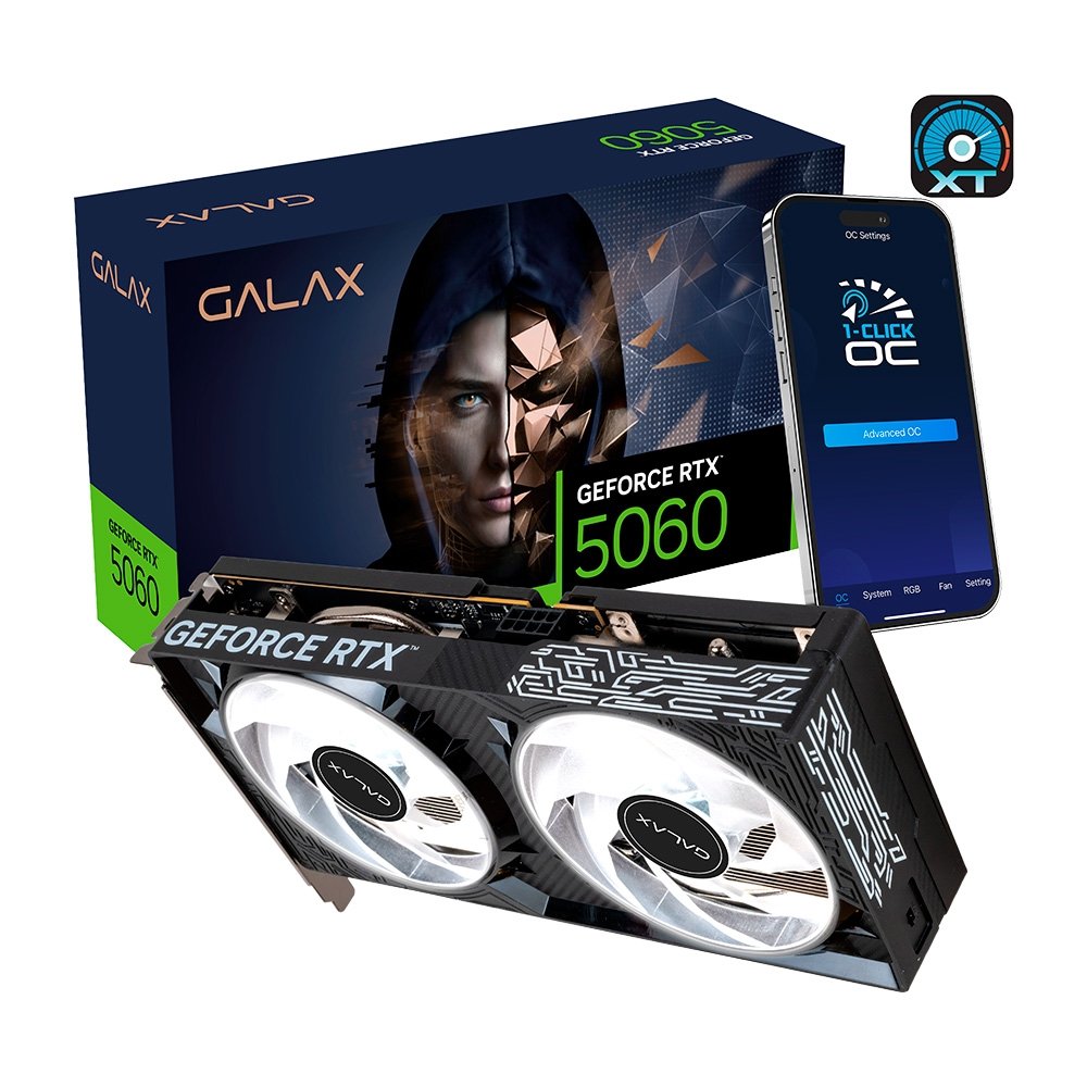 RTX 5060 GALAX 1-Click OC V2 8GB GDDR7 | KaBuM!