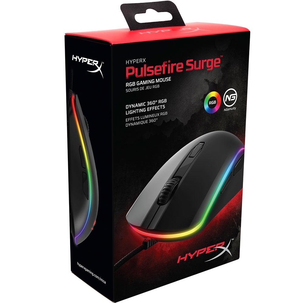 Mouse Gamer HyperX Pulsefire Surge RGB 16000 DPI - 4P5Q1AA Mouse Gamer HyperX Pulsefire Surge RGB 16000 DPI - 4P5Q1AA