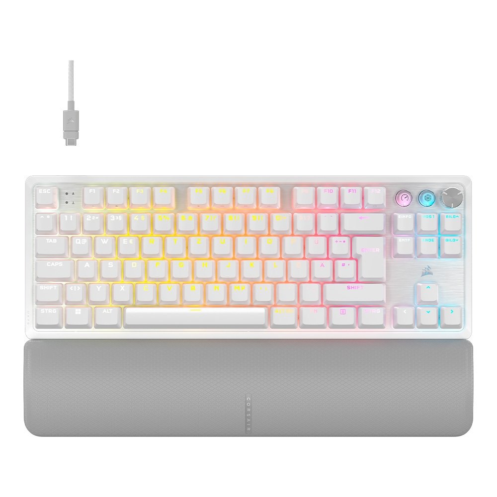 CORSAIR K70 PRO TKL ホワイト Teclado Gamer CORSAIR K70 PRO TKL White | KaBuM!