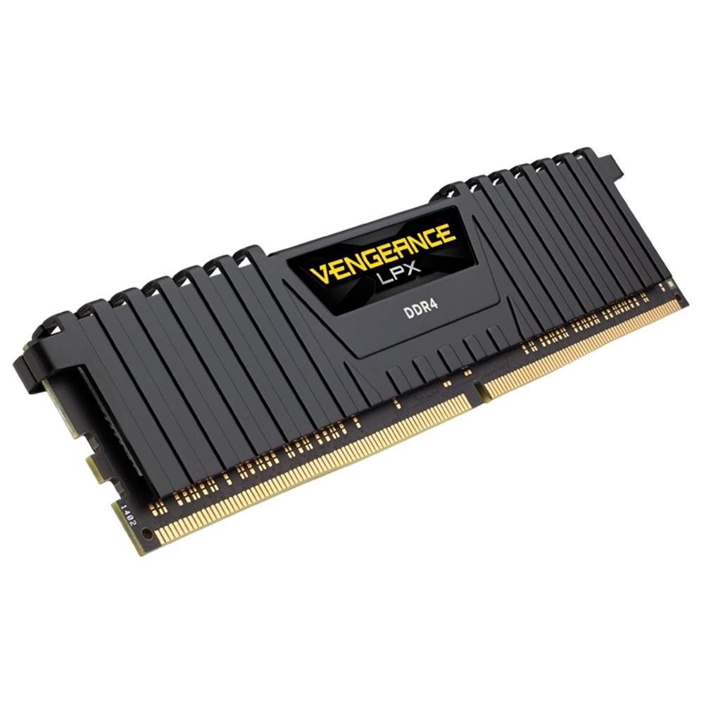 Memória RAM Corsair Vengeance LPX, 16GB (2x8GB), 3000MHz, DDR4, CL16, Preto - CMK16GX4M2D3000C16 Memória RAM Corsair Vengeance LPX, 16GB (2x8GB), 3000MHz, DDR4, CL16, Preto - CMK16GX4M2D3000C16
