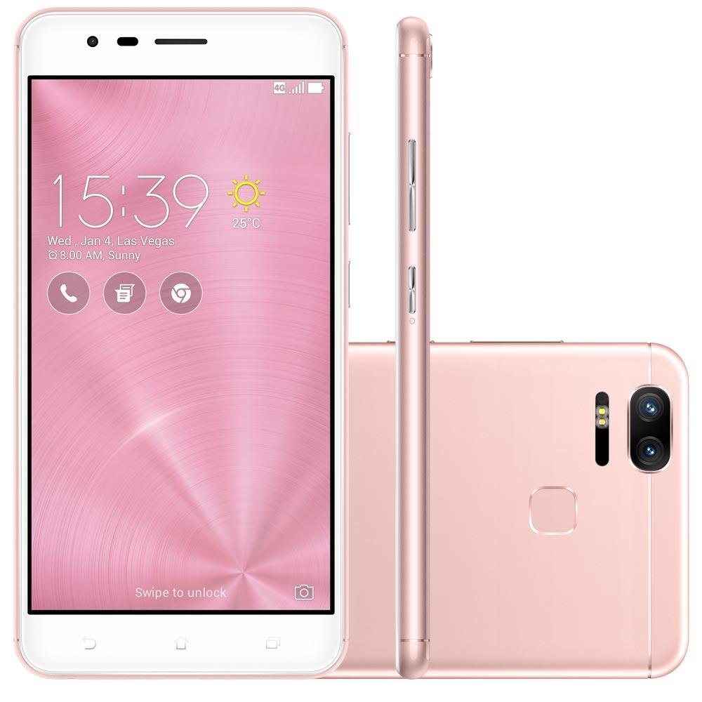 Smartphone Asus Zenfone Zoom S, 64GB, 12MP, Tela 5.5´, Rose Gold - ZE553KL-3I102BR Smartphone Asus Zenfone Zoom S, 64GB, 12MP, Tela 5.5´, Rose Gold - ZE553KL-3I102BR