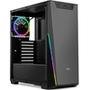 Gabinete NOX Infinity Sigma, RGB Rainbow, Lateral Vidro Temperado,Controlador de Fan, Preto - NXINFINTYSIGMA