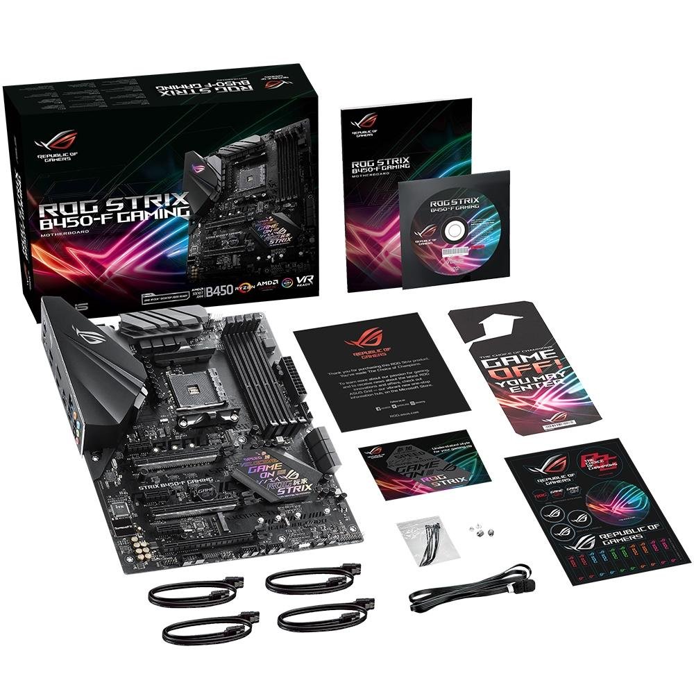 Placa Mãe Asus ROG Strix B450-F Gaming, AMD AM4, ATX, DDR4
