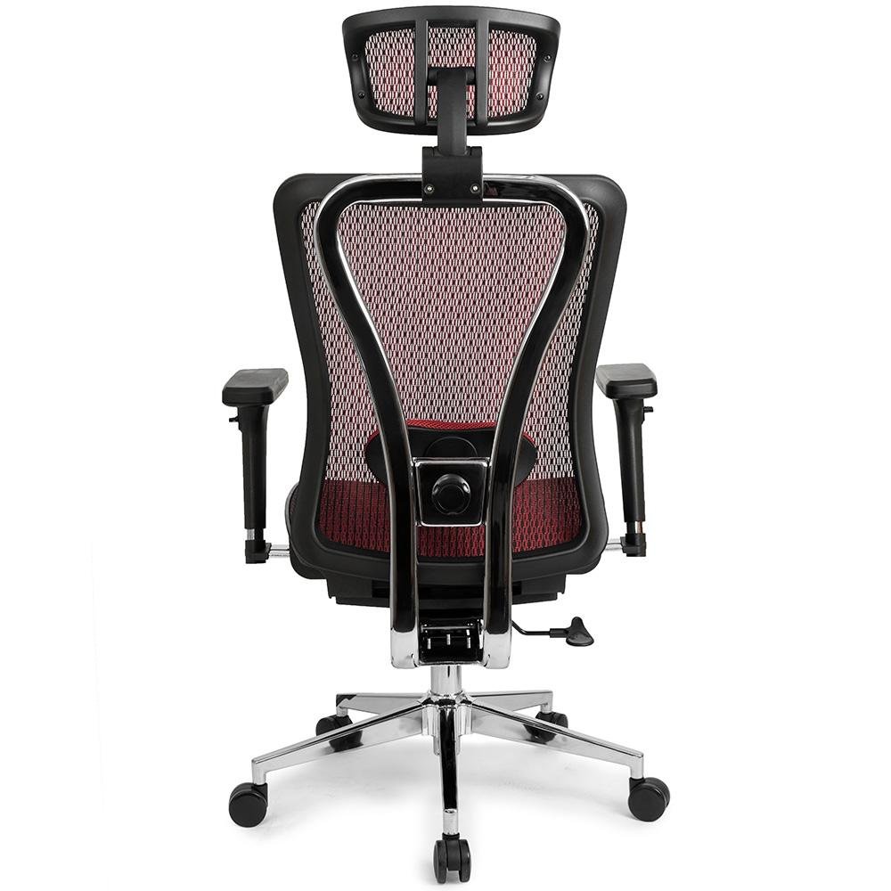 Cadeira de Escritório Ergonômica DT3 Moira, Até 150kg, Apoio de Cabeça e Braço 3D, Cilindro Classe 4, Red - 11216-1