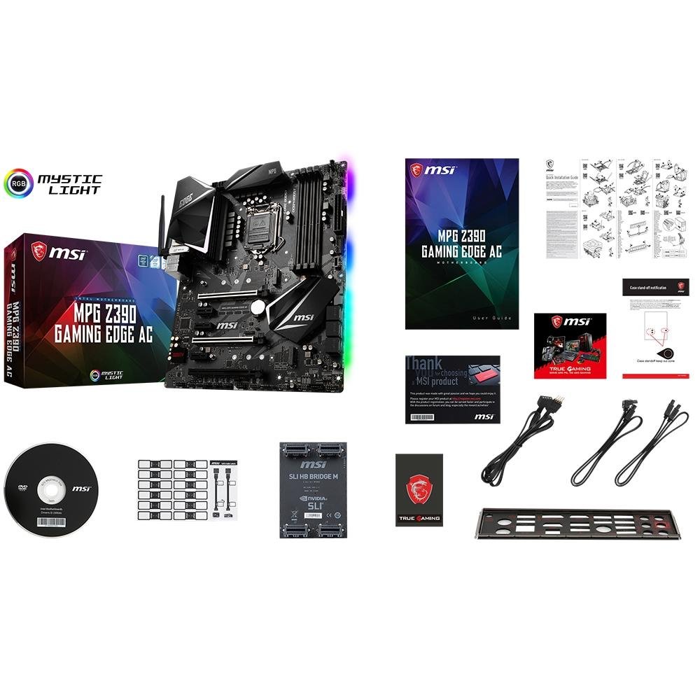 Placa-Mãe MSI Intel LGA 1151 MPG Z390 Gaming EDGE | KaBuM!
