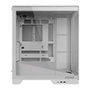Gabinete Gamer PCYES Forcefield Flow, Mid Tower, RGB, Lateral em Vidro, White Ghost - Gfffwg