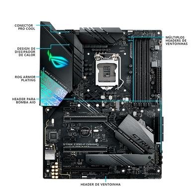 Placa-Mãe Asus para Intel - ROG STRIX Z390-F GAMING| KaBuM!