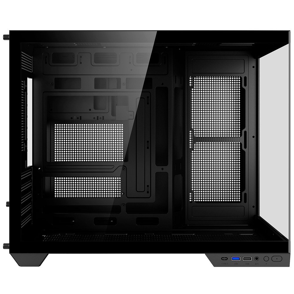 Gabinete Gamer Kalkan Saga, M-ATX, Mid Tower, Lateral em Vidro Temperado, Sem Fans, Preto - KLK00043 Gabinete Gamer Kalkan Saga, M-ATX, Mid Tower, Lateral em Vidro Temperado, Sem Fans, Preto - KLK00043