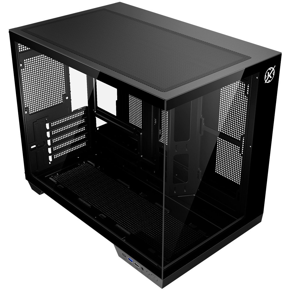 Gabinete Gamer Kalkan Saga, M-ATX, Mid Tower, Lateral em Vidro Temperado, Sem Fans, Preto - KLK00043 Gabinete Gamer Kalkan Saga, M-ATX, Mid Tower, Lateral em Vidro Temperado, Sem Fans, Preto - KLK00043