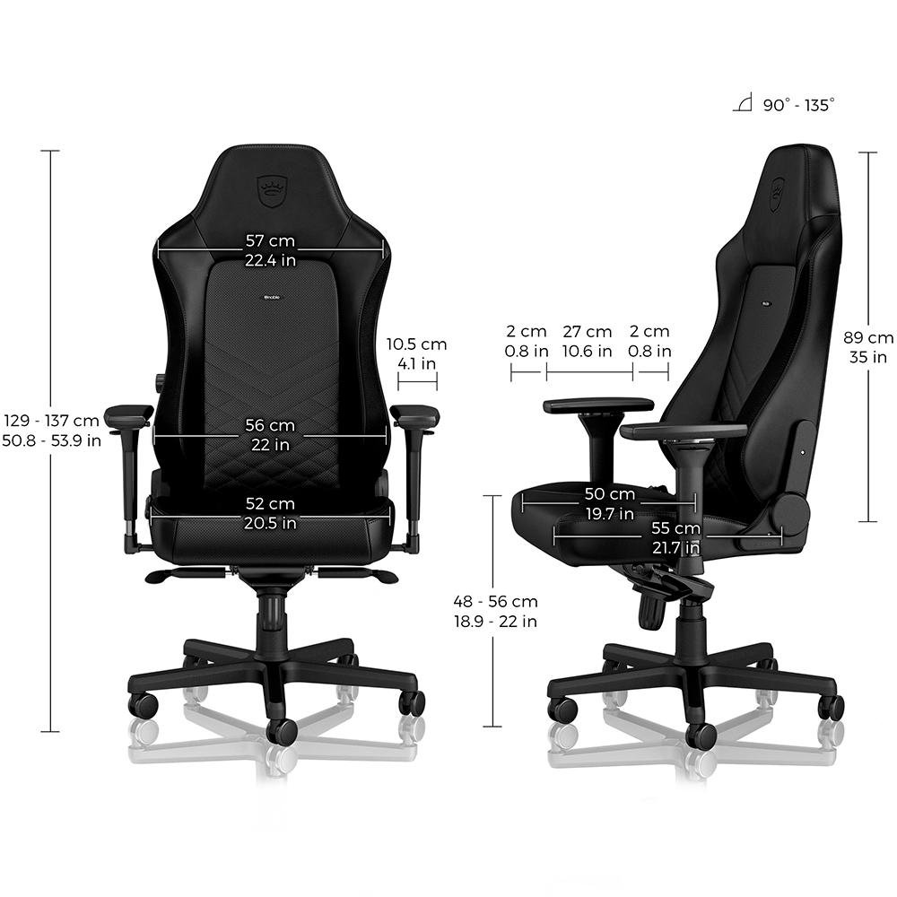 Cadeira Gamer Noblechairs Hero, Black - NBL-HRO-PU-BLA Cadeira Gamer Noblechairs Hero, Black - NBL-HRO-PU-BLA