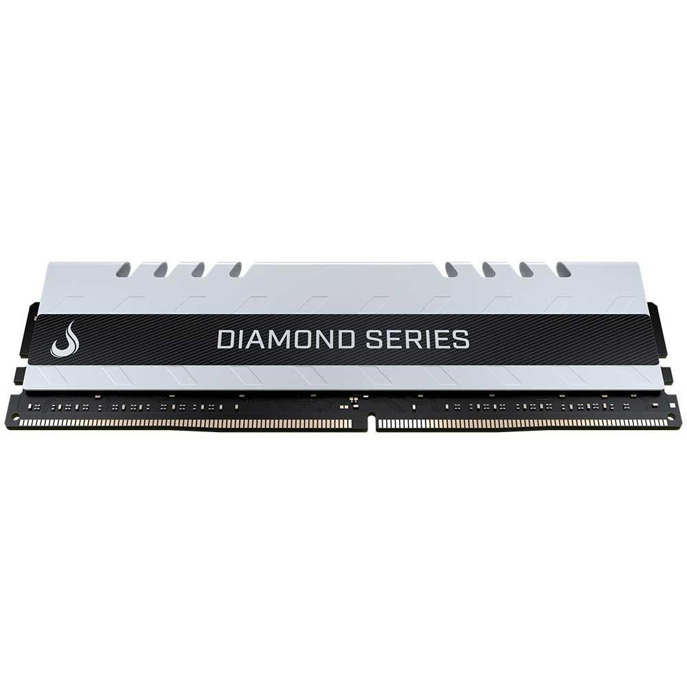 Memória Rise Mode Diamond, 16GB, 3000MHz, DDR4, CL15, Branco - RM-D4-16G-3000DW Memória Rise Mode Diamond, 16GB, 3000MHz, DDR4, CL15, Branco - RM-D4-16G-3000DW