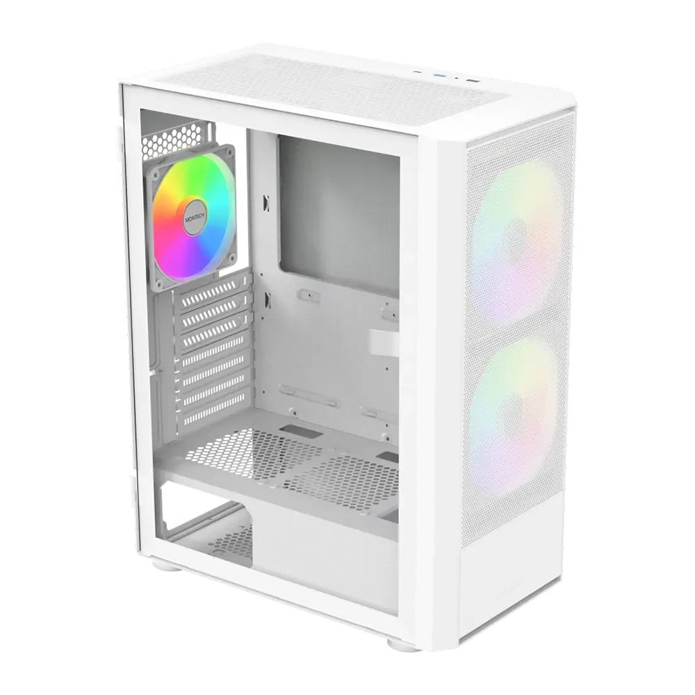 Gabinete Gamer X2 PLUS, Mid Tower, Lateral em Vidro, 3X Fans, Branco - X2PLUSB Gabinete Gamer X2 PLUS, Mid Tower, Lateral em Vidro, 3X Fans, Branco - X2PLUSB