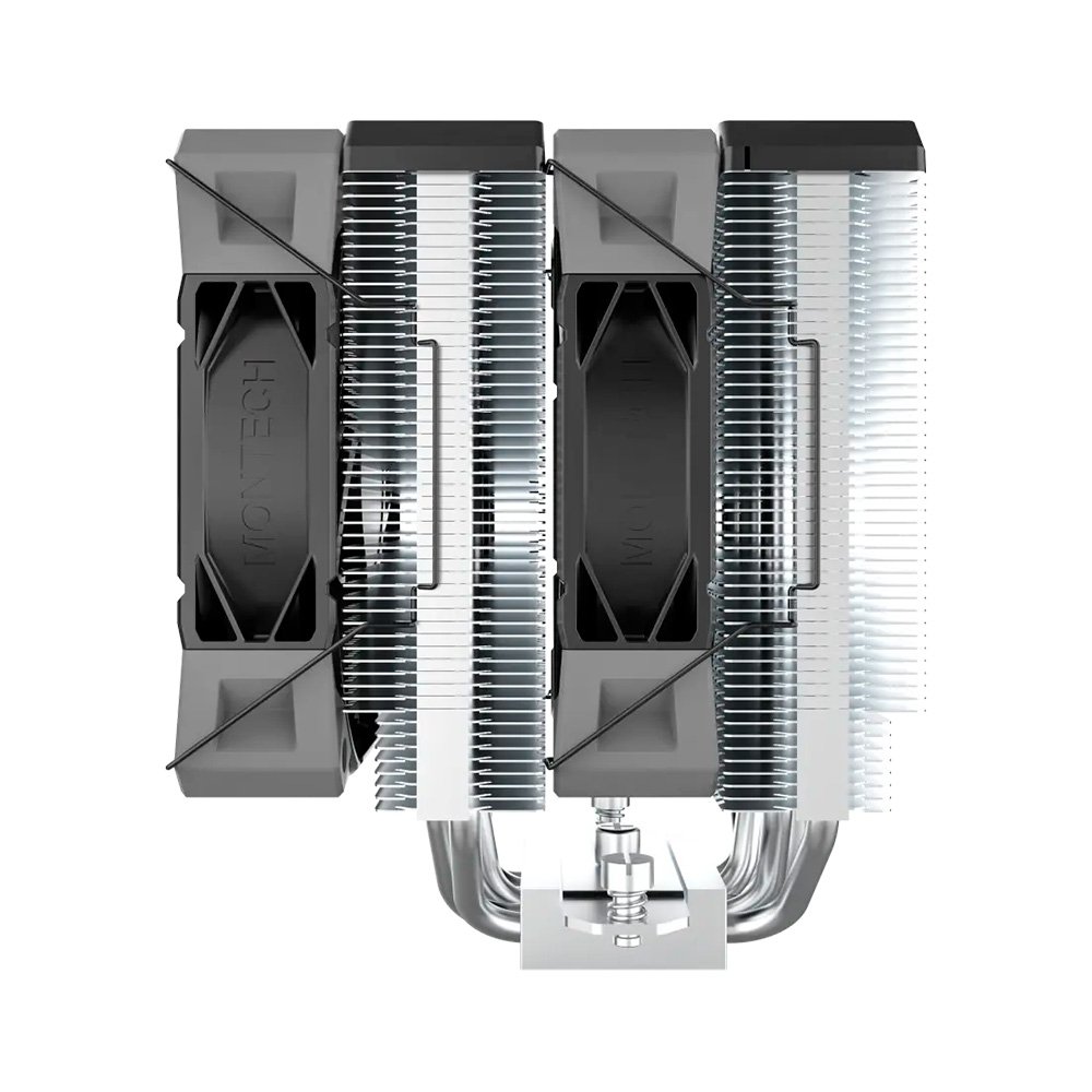 Air Cooler Montech NX600, Dual Tower, 120mm, Intel e AMD, Preto - NX600B
