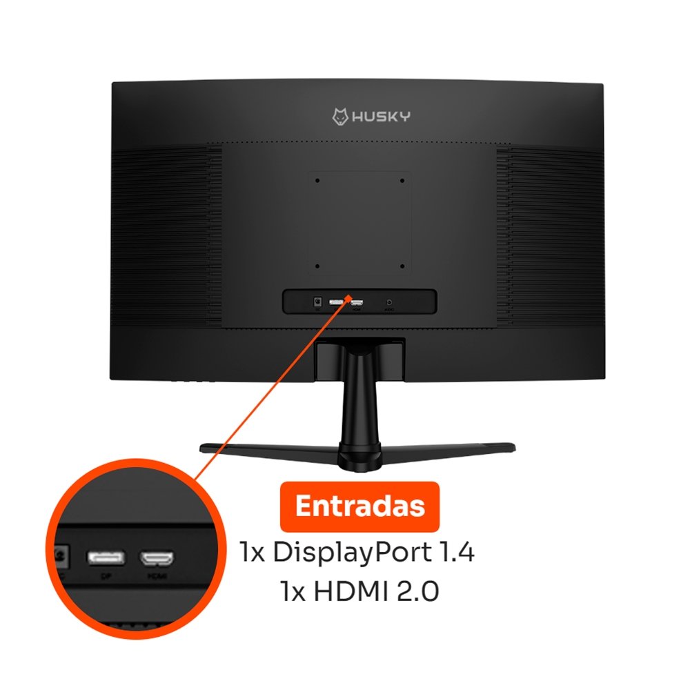Monitor Gamer Curvo Husky Boreal 24", FHD, 240Hz, 1ms, Adaptive Sync, VA, DisplayPort e HDMI, HDR - HMG00524PT Monitor Gamer Curvo Husky Boreal 24", FHD, 240Hz, 1ms, Adaptive Sync, VA, DisplayPort e HDMI, HDR - HMG00524PT