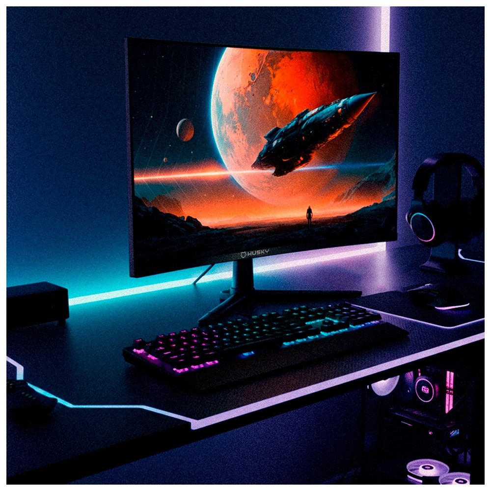 Monitor Gamer Curvo Husky Boreal 24", FHD, 240Hz, 1ms, Adaptive Sync, VA, DisplayPort e HDMI, HDR - HMG00524PT Monitor Gamer Curvo Husky Boreal 24", FHD, 240Hz, 1ms, Adaptive Sync, VA, DisplayPort e HDMI, HDR - HMG00524PT