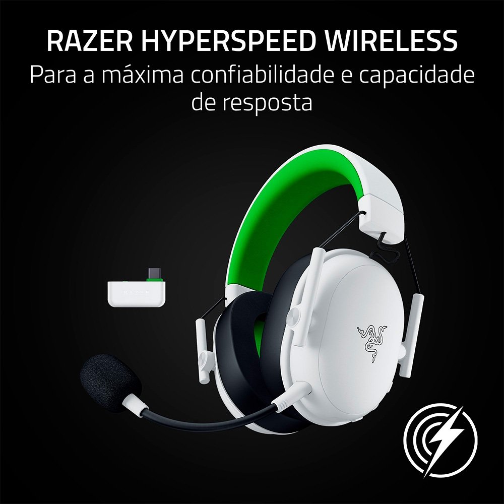 Razer BlackShark V3 X HyperSpeed White | KaBuM!