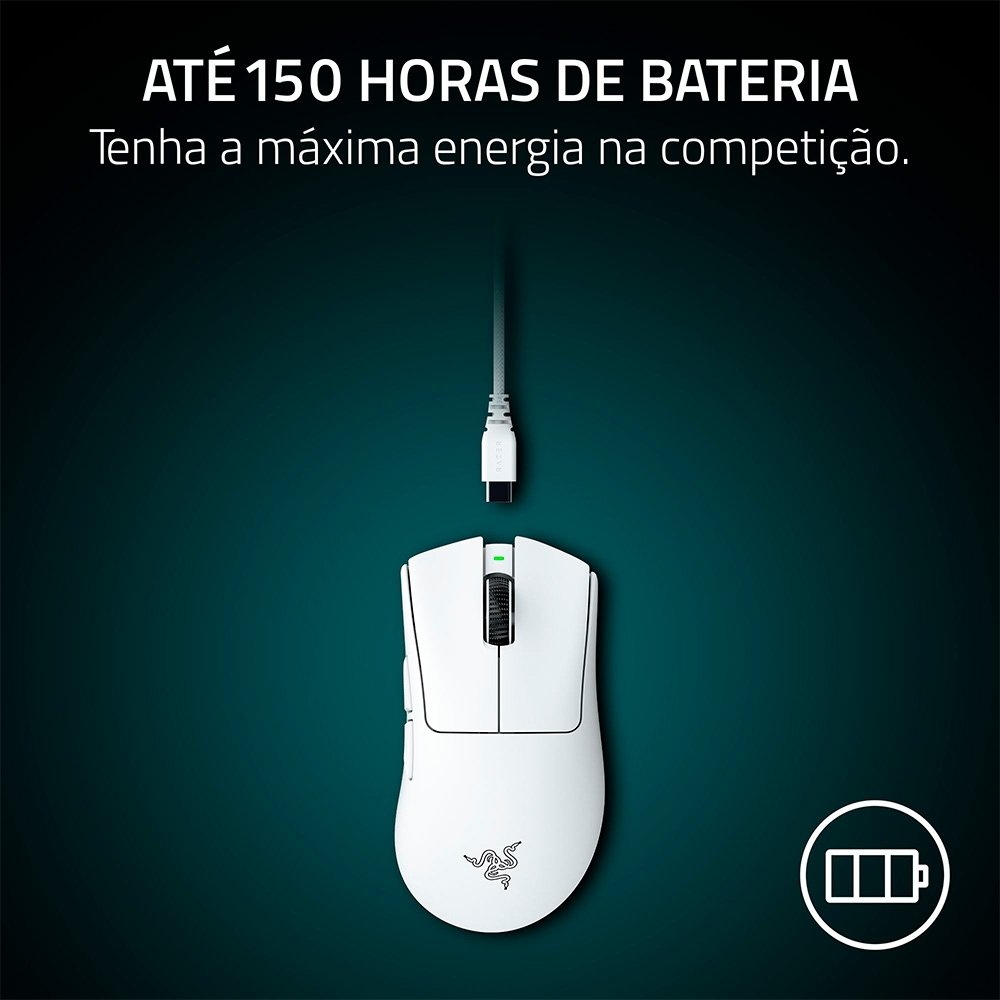 Mouse Sem Fio Razer DeathAdder V4 Pro 35K | KaBuM!