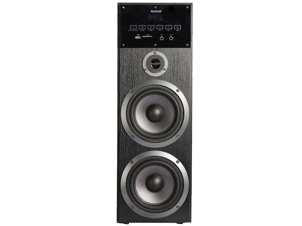 Caixa Amplificada Amvox 480w Aca 480 Preta - Bivolt Caixa Amplificada Amvox 480w Aca 480 Preta - Bivolt