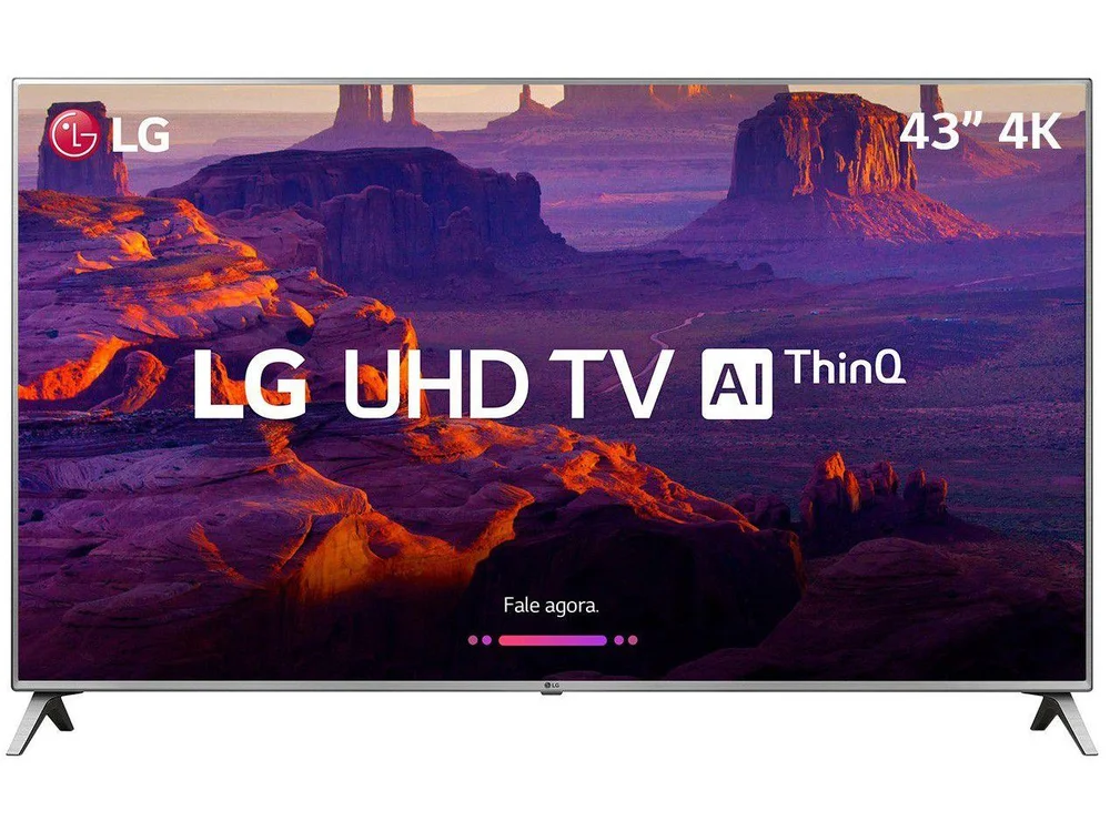 Smart TV Led 43 LG UK6520 4K 4 HDMI 2 USB 60Hz