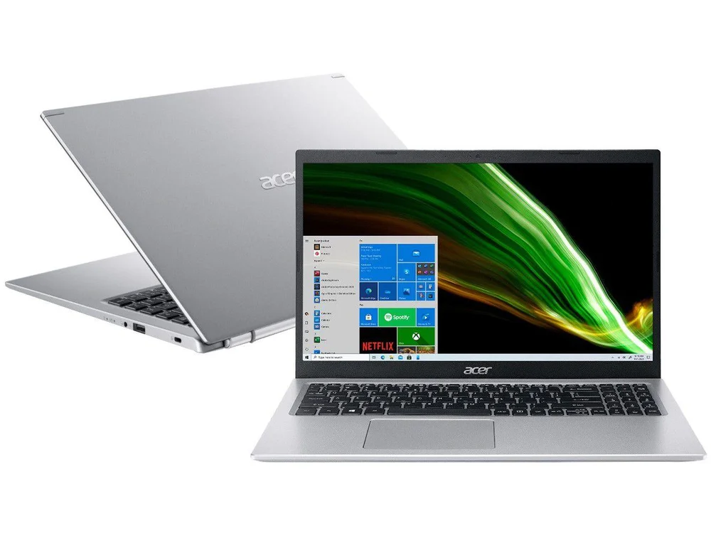 Notebook Acer Aspire 5 Intel Core i3-1115g4 4GB, 256GB SSD, Windows 10 Home, 15.6", Cinza - A515-56-327t Notebook Acer Aspire 5 Intel Core i3-1115g4 4GB, 256GB SSD, Windows 10 Home, 15.6", Cinza - A515-56-327t