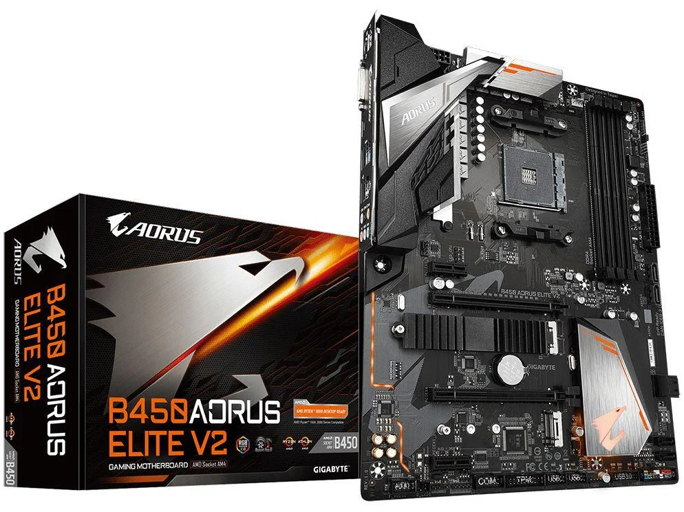 マザーボード GIGABYTE B450 AORUS ELITE V2 PlacaMe Gigabyte B450 Aorus Elite V2 AMD AM4 DDR4