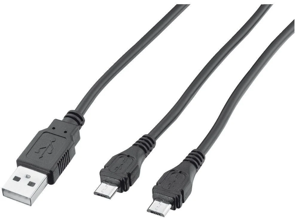 Cabo Trust Micro-usb Duo Charge Cable Gxt 222 - Ps4