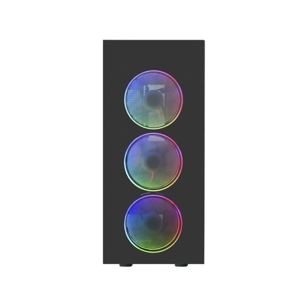 Gabinete Gamer K-mex, Asgard Ritmico, RGB, ATX, 3 FANs, Preto - CG-05Z5