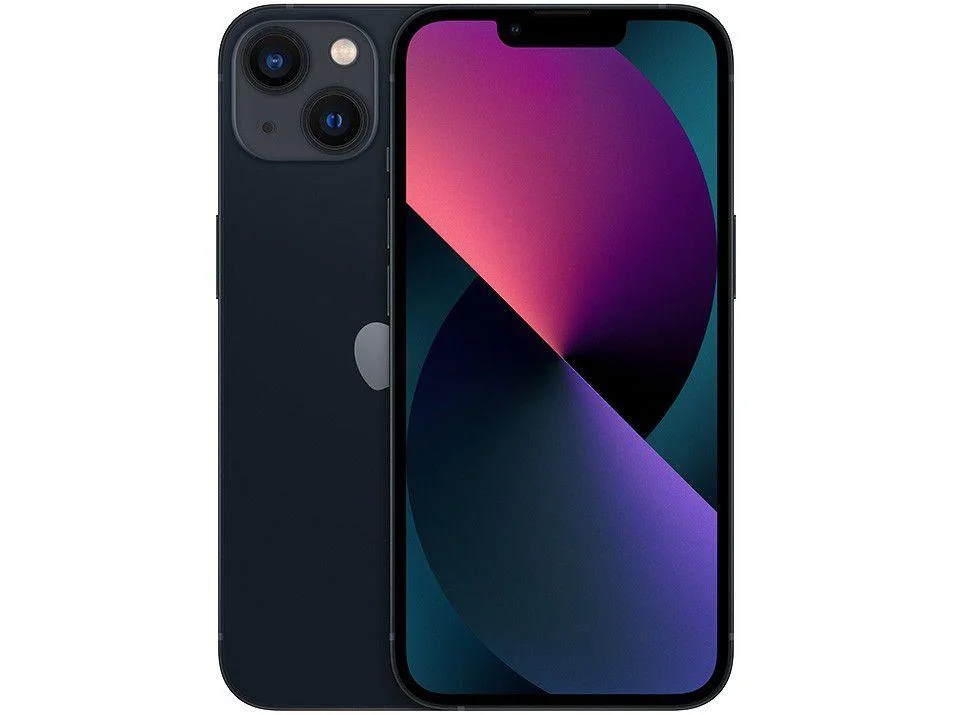 Apple iPhone 13, 512GB, Meia-Noite, Tela 6.1