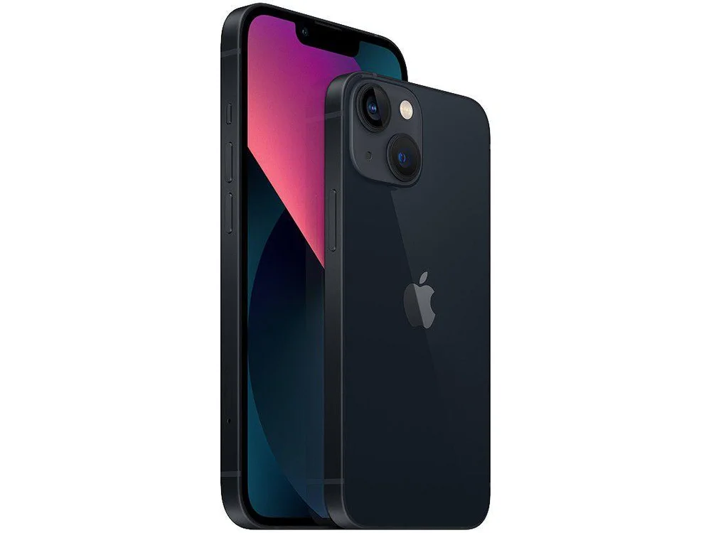 Apple iPhone 13 512GB ミッドナイト Apple iPhone 13, 512GB, Meia-Noite, Tela 6.1