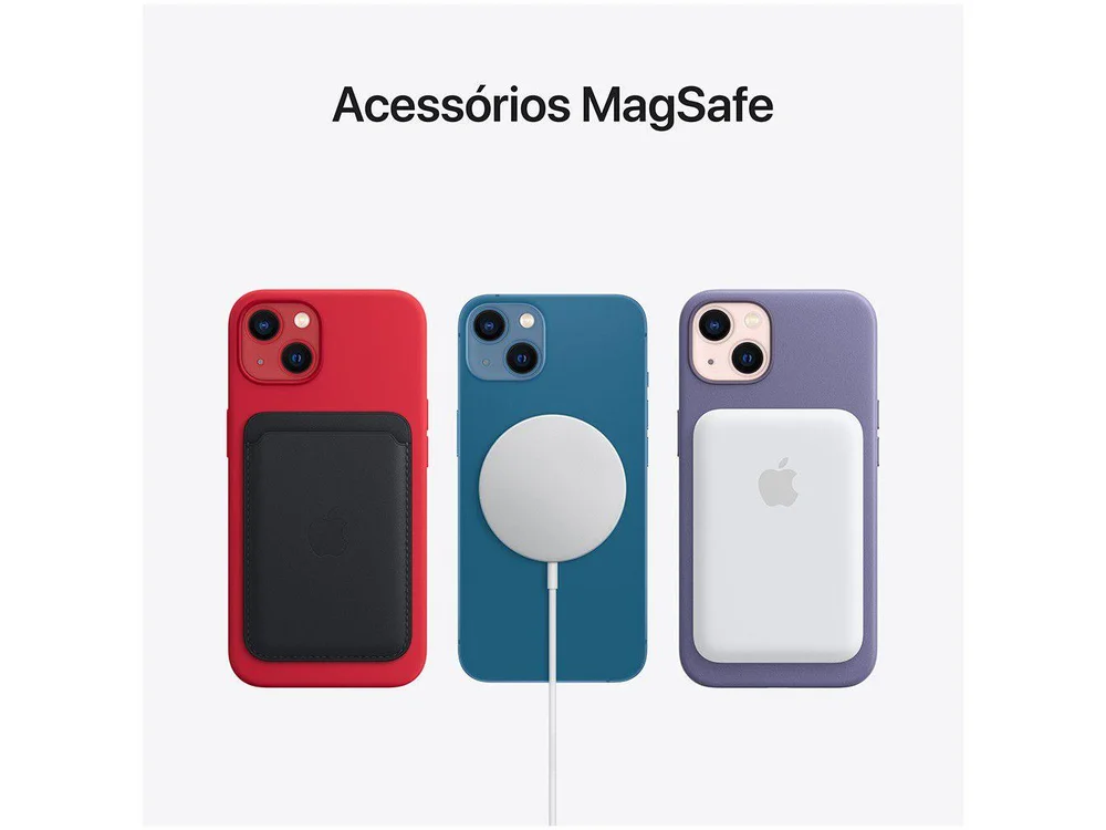 Apple iPhone 13, 512GB, Meia-Noite, Tela 6.1
