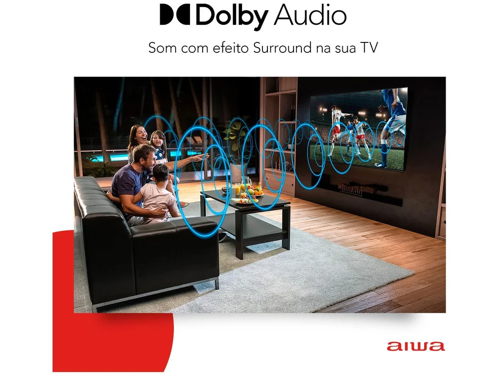 Smart TV AIWA, 50 Polegadas, 4K, Borda Infinita, Preto, Bivolt - AW-BL-01 Smart TV AIWA, 50 Polegadas, 4K, Borda Infinita, Preto, Bivolt - AW-BL-01