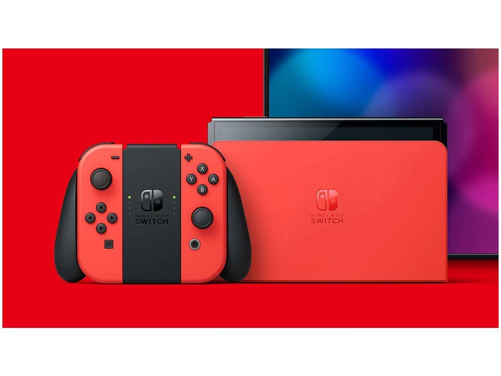 Nintendo Switch Switch Nintendo Switch Joy-Con Nintendo Switch Joy-Con (L) e (R) - Vermelho e Azul [video game