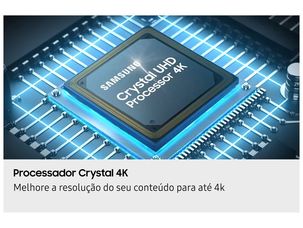 Samsung Smart TV 50" Crystal UHD 4K U8100F 2025, Xbox Cloud Gaming, Canais Gratuitos, Alexa
