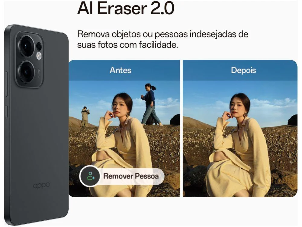 Smartphone OPPO Reno13 F 256GB Grafite 5G 12GB RAM