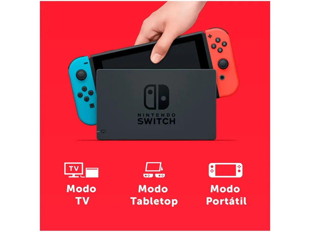Nintendo Switch Bundle Console + Jogo Digital Mario Kart 8 Deluxe 32 GB 3 Meses de Assinatura