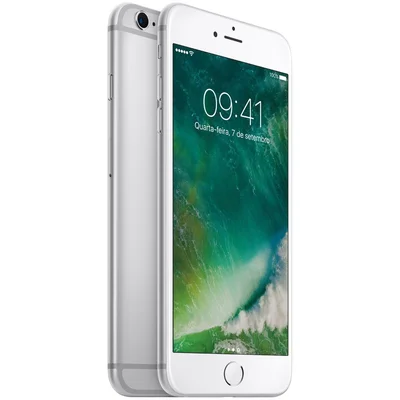 iPhone 6s Plus Apple 64GB Prata 4G Tela 5.5”