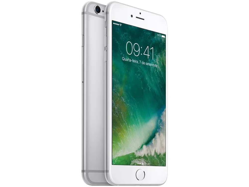 iPhone 6s Plus Apple 64GB Prata 4G Tela 5.5”