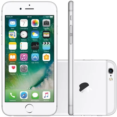 iPhone 6s Apple 32GB Prata 4G Tela 4.7”