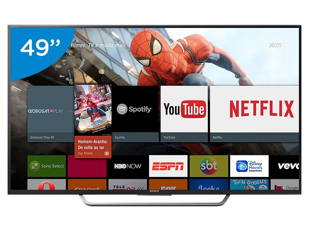 Smart TV LED 49” Sony 4K Ultra HD KD-49X7005D